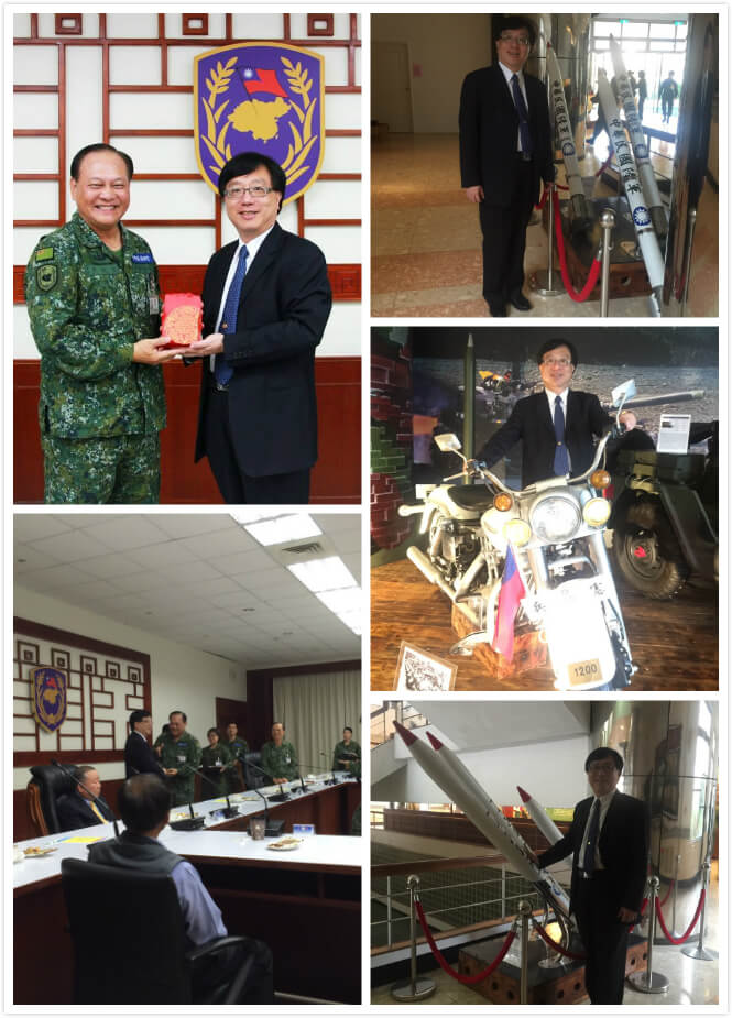 雷科鄭再興董事長率14家南部企業公司，到旗山陸軍八軍團進行敬軍活動