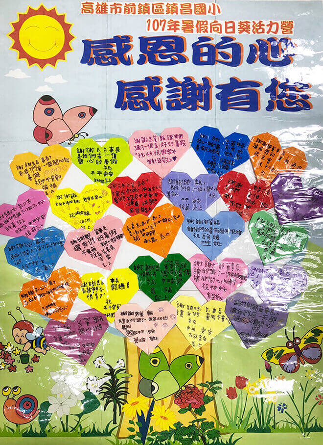 雷科鄭再興董事長贊助鎮昌國小107年暑假「向日葵活力營」活動經費