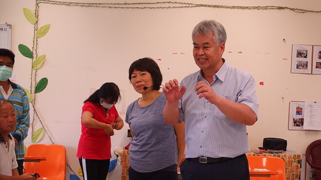 合促會黃德成常務理事分享活動參與心得（圖右為兩岸合促會黃德成常務理事）