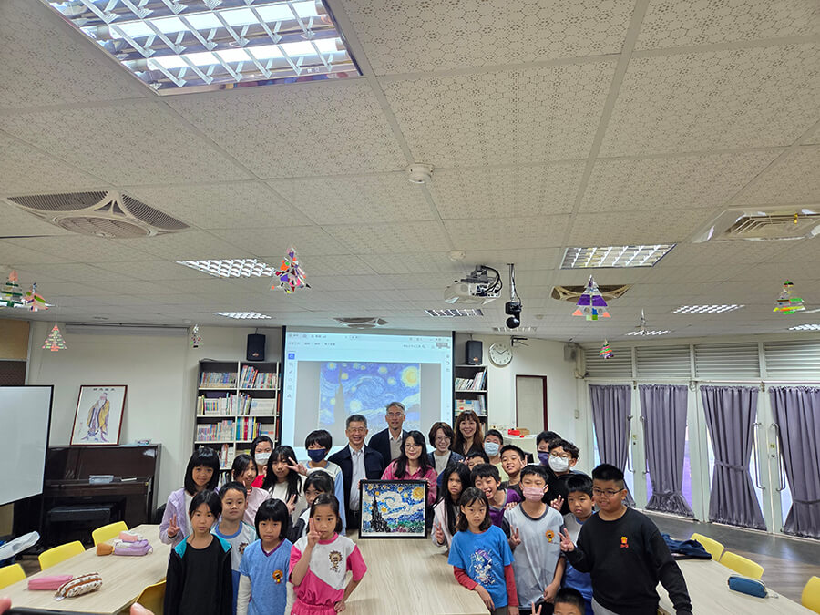 永續種子萌芽！獅甲國小學童攜手創作海廢藝術《星夜》