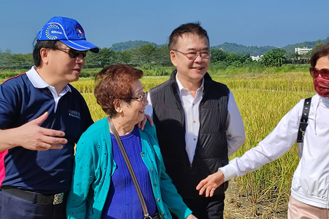 雷科公司與中山大學 共譜旗山田園秋收樂章。 雷科公司與中山大學 共譜旗山田園秋收樂章。