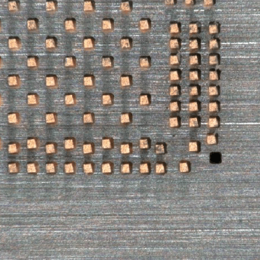 Before Processing - Lower Right Area Probe (High Magnification Microscope)