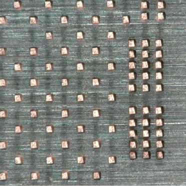 After Processing - Right Side Area Probe Cleaning Excellent. Substrate Undamaged